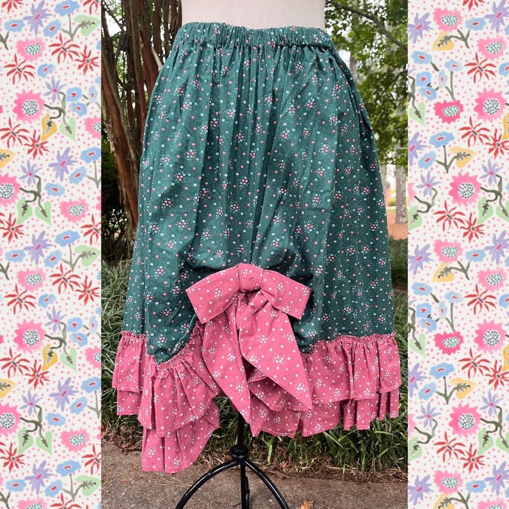 70s handmade prairie skirt